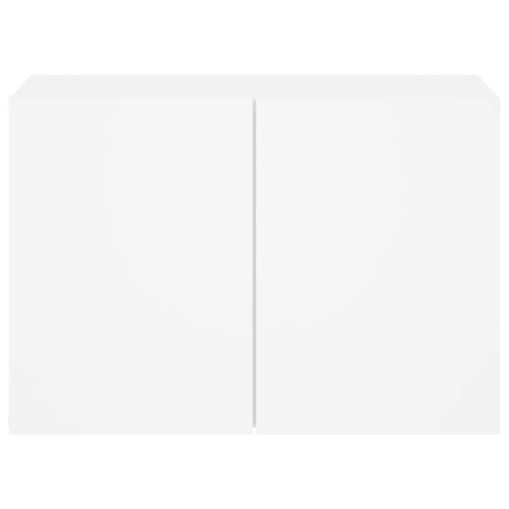 Wall-mounted TV Cabinet Storage Unit for Media Organization 60x30x41cm White