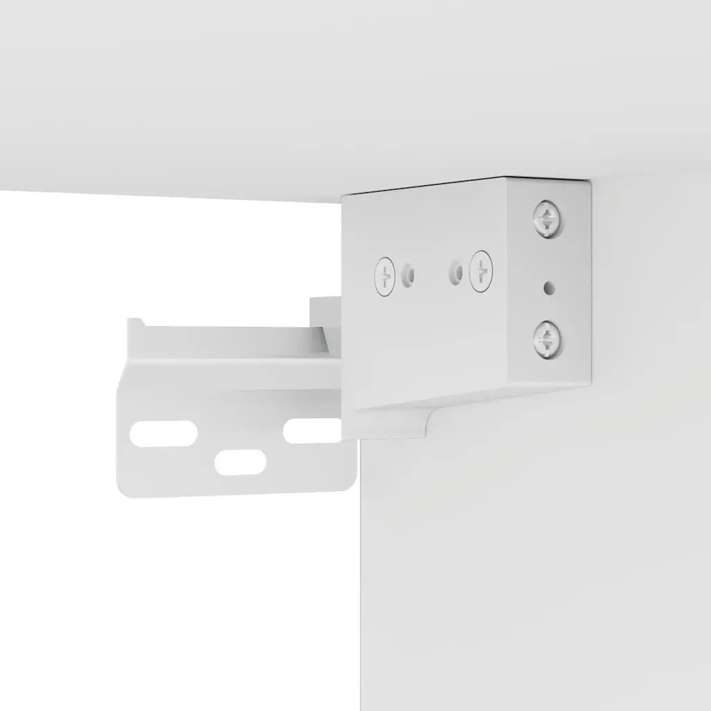 Wall Cabinets for Living Room 40x30x60.5 cm with RGB LED Lights 2 pcs White
