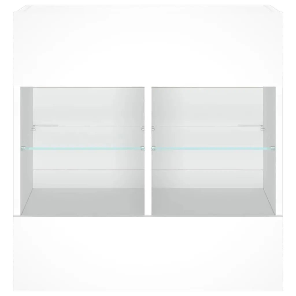 White Floating TV Wall Cabinet with LED