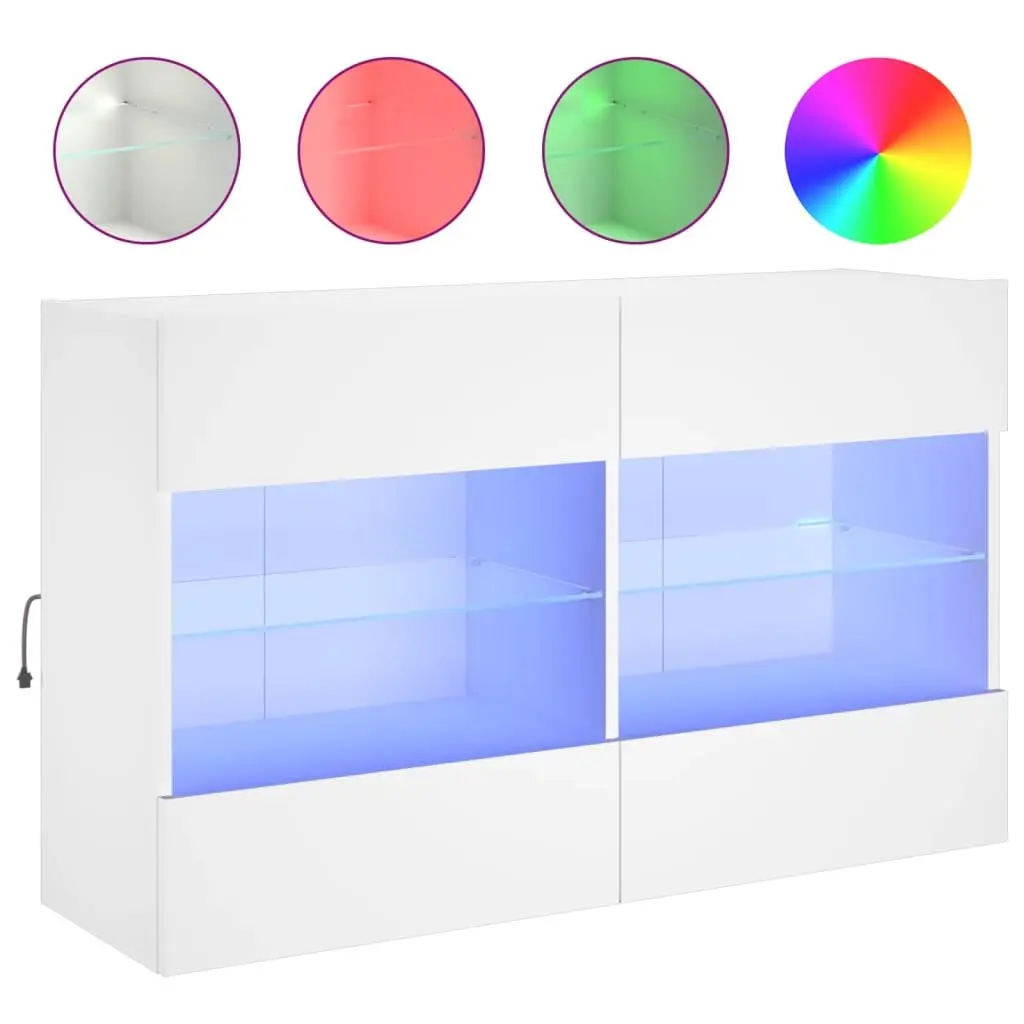 RGB LED Wall-Mounted TV Cabinet