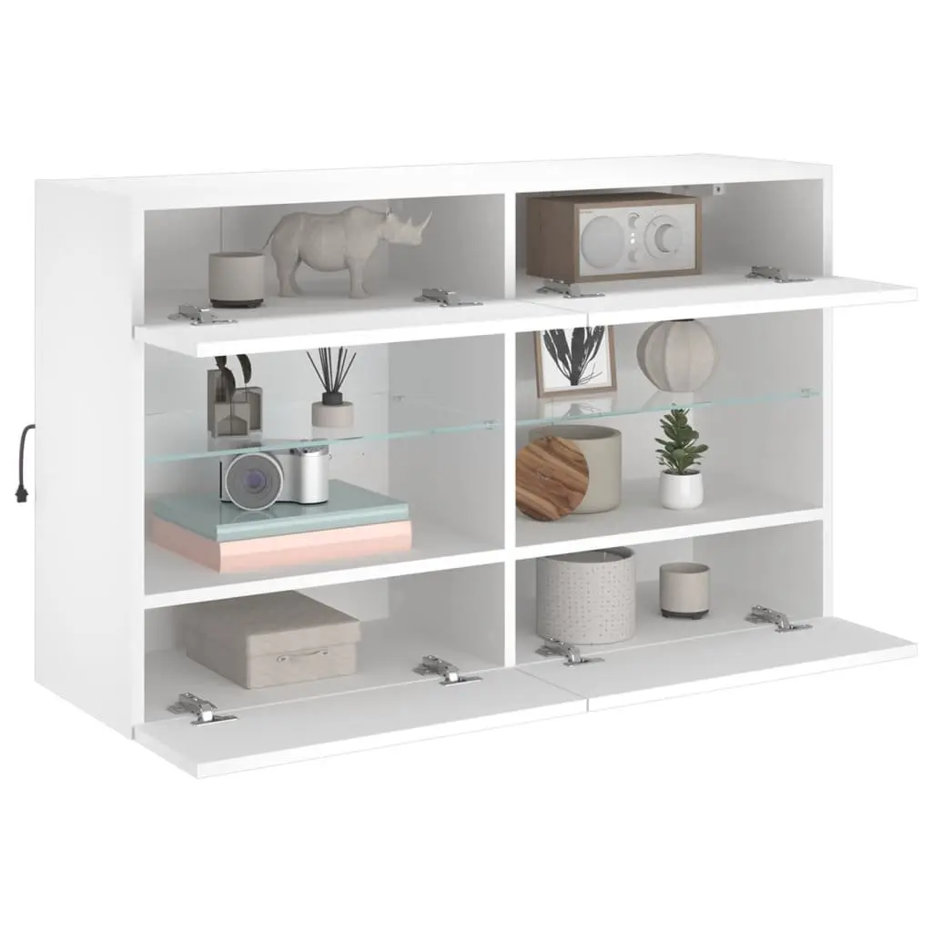 RGB LED Wall-Mounted TV Cabinet
