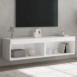 TV Cabinets Specifications: White Wall-Mounted Units, Set of 2