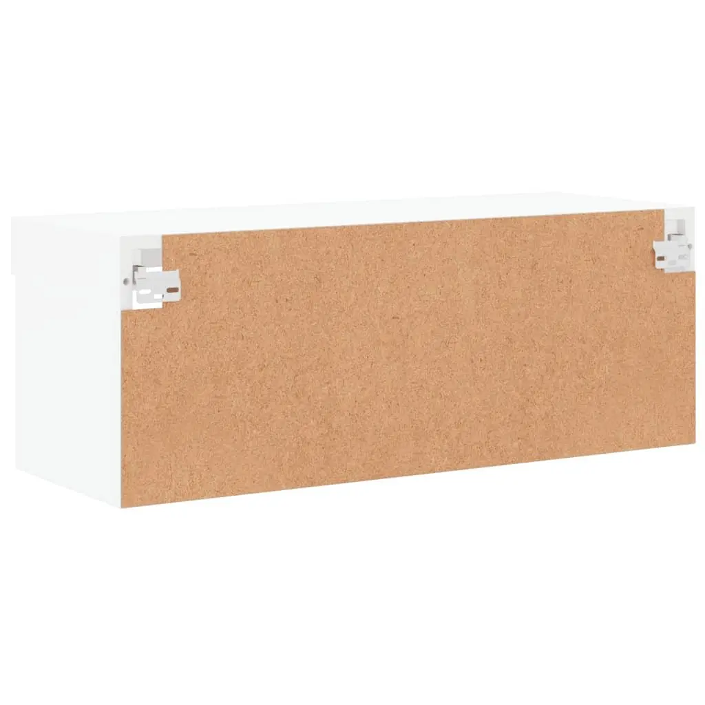 TV Cabinet for Living Room Wall-Mounted White 80x30x30cm