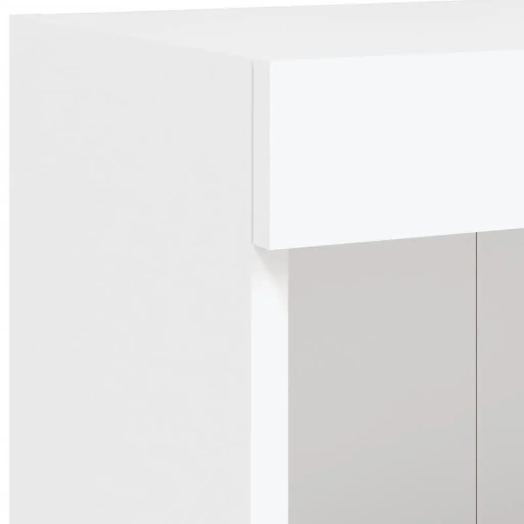 TV Cabinet Wall-Mounted Media Storage Unit White 100x30x30cm