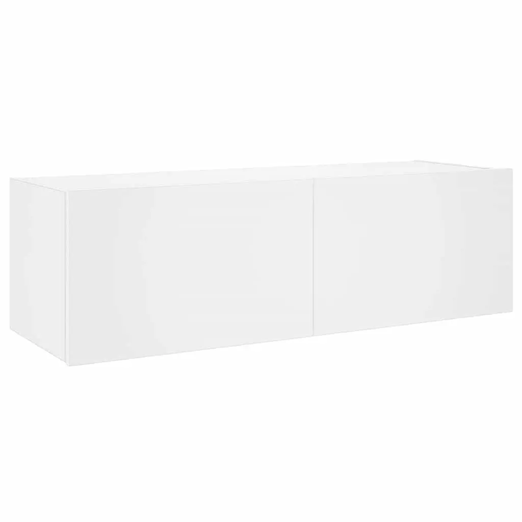 TV Wall Cabinet for Living Room White Wall-Mounted 100 x 35 x 31 cm