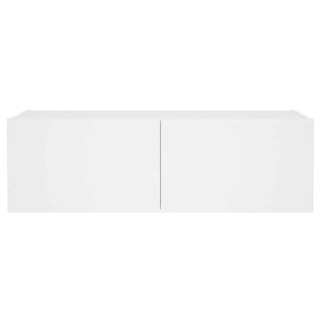 TV Wall Cabinet for Living Room White Wall-Mounted 100 x 35 x 31 cm