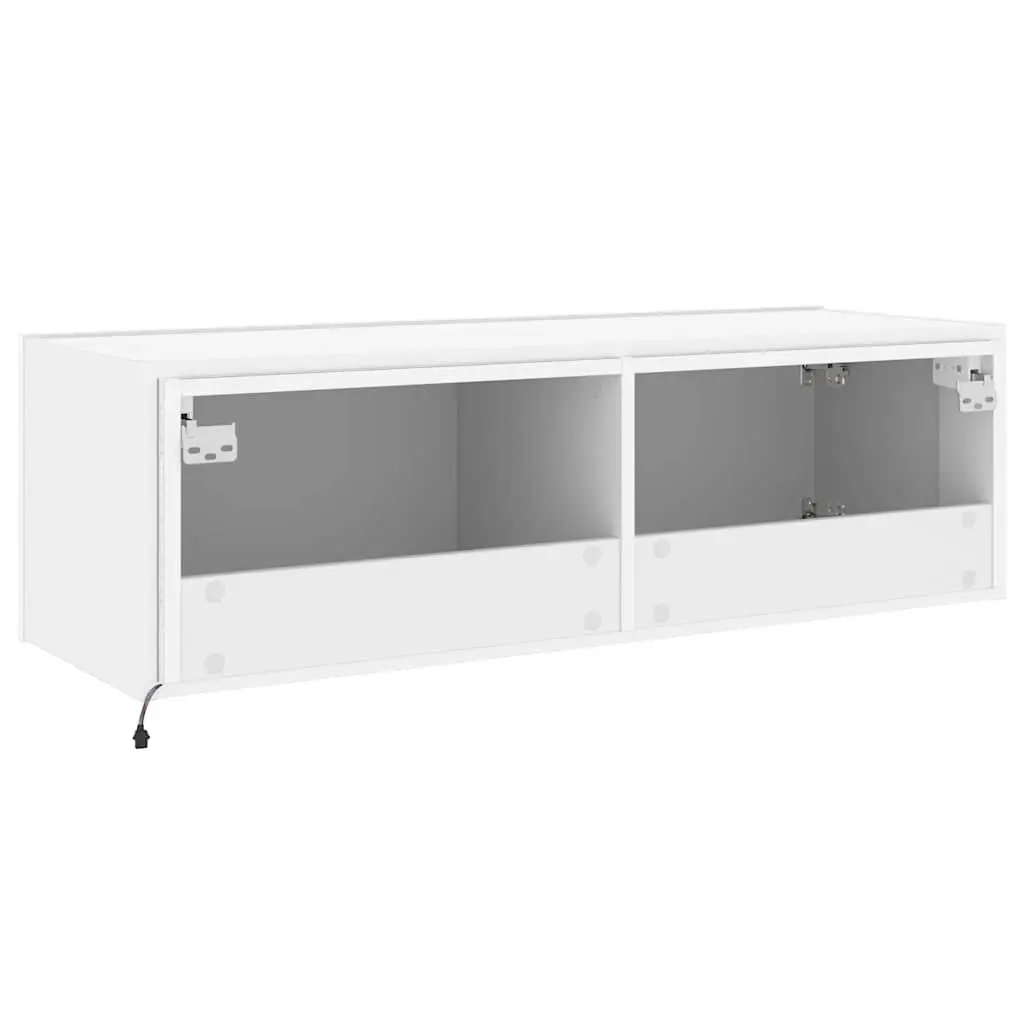 TV Wall Cabinet for Living Room White Wall-Mounted 100 x 35 x 31 cm