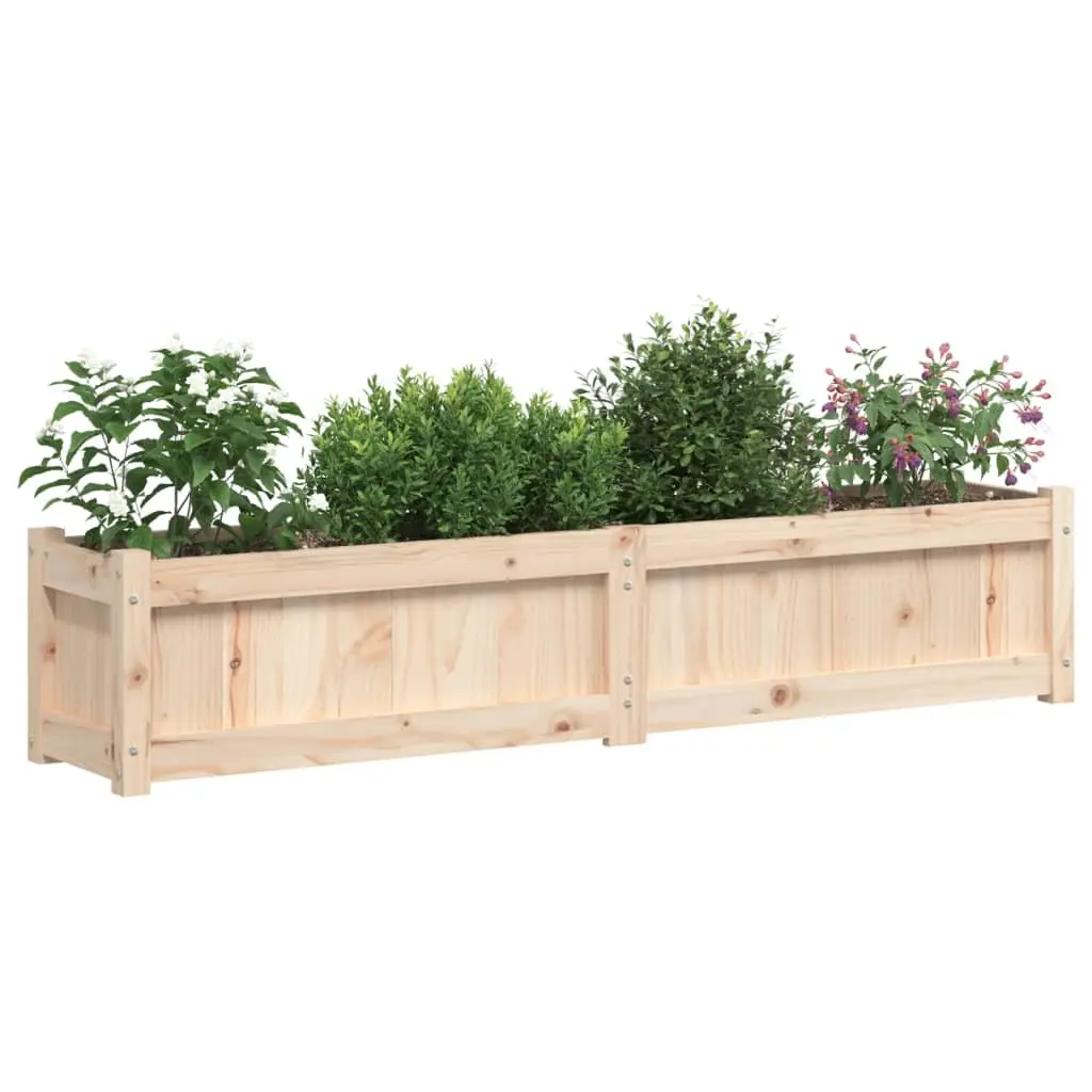 2 pcs Wooden Garden Planters, Brown