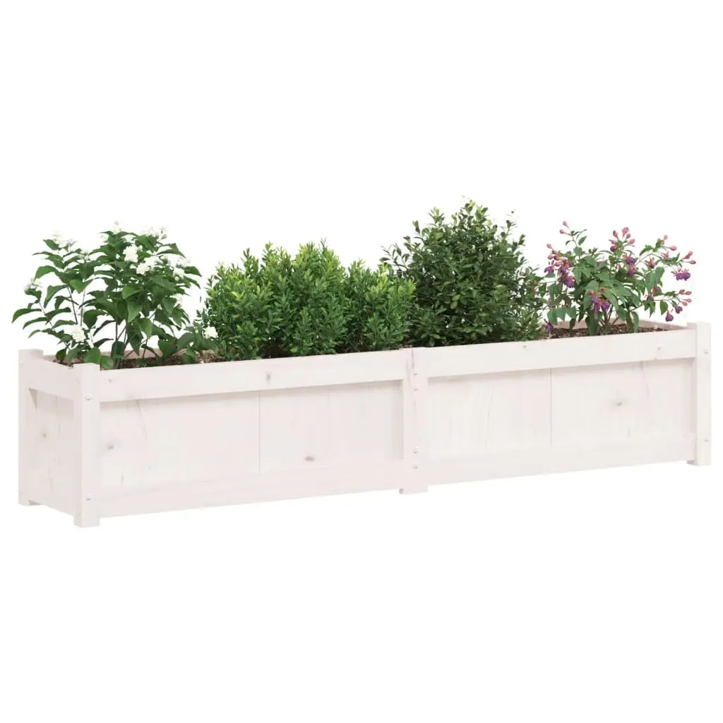 Outdoor Garden Planter Box, 150x31x31 cm Solid Pine