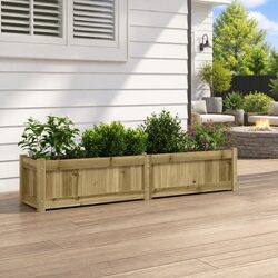 Garden Planter Box Specifications: 150x31x31 cm Pine Wood