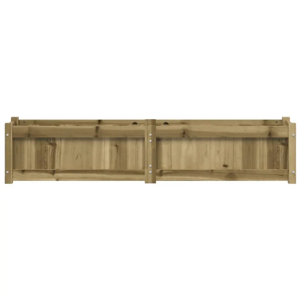 Garden Planter Box 150x31x31 cm Impregnated Pine Wood Raised Bed Outdoor