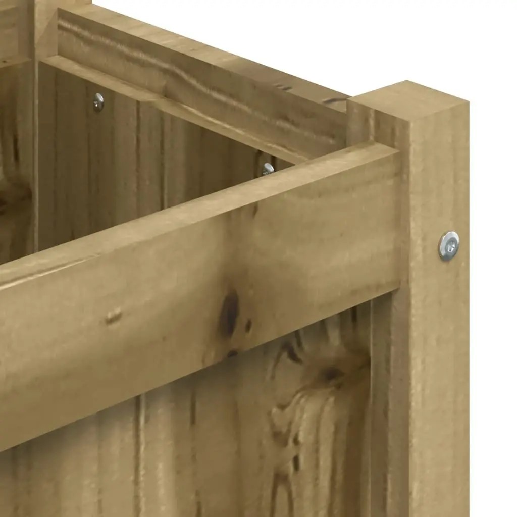 Garden Planter Box 150x31x31 cm Impregnated Pine Wood Raised Bed Outdoor