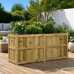 Wooden Planter Box Specifications: 150x50x70 cm Pine