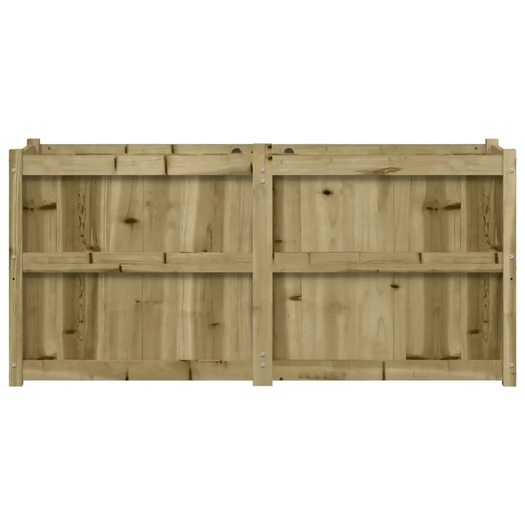 Wooden Garden Planter Box 150x50x70 cm Impregnated Pine Raised Bed Outdoor