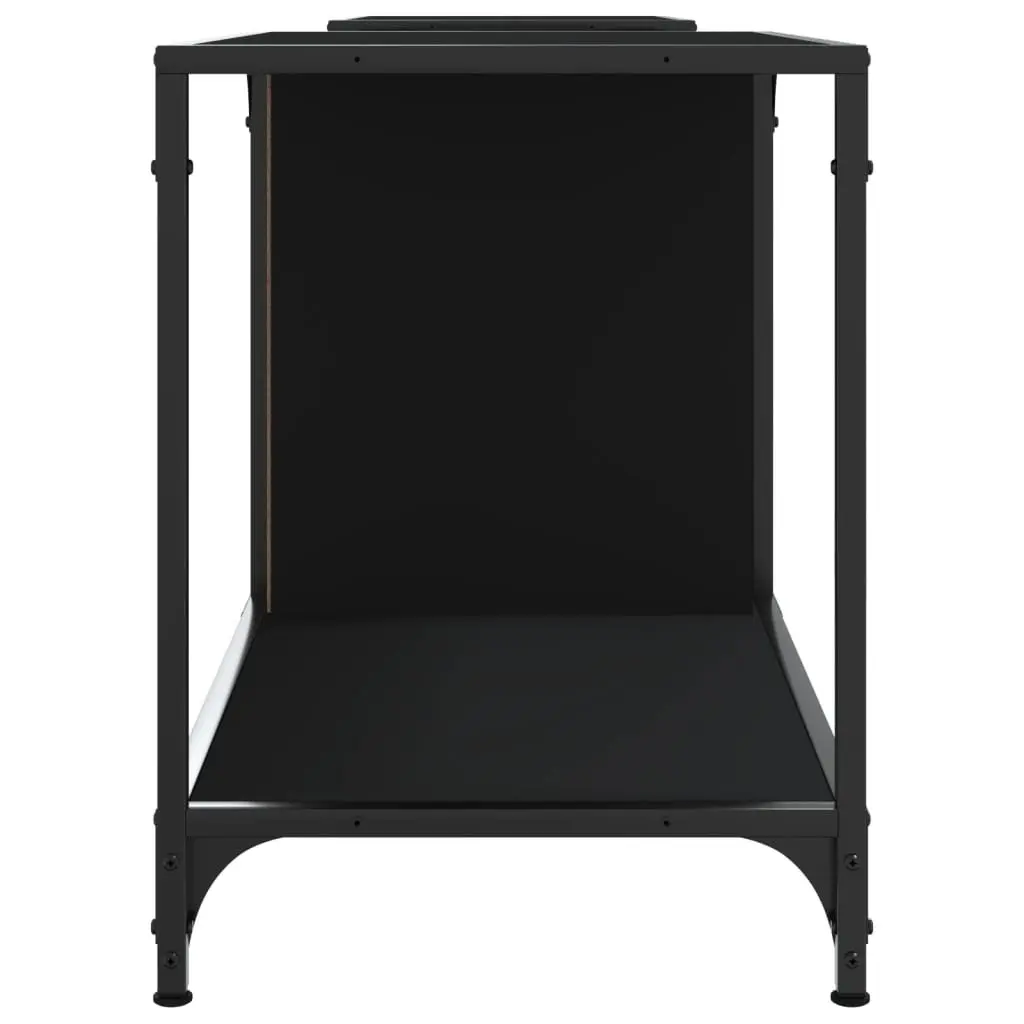 TV Cabinet Black Media Console for Living Room 203x37x50cm