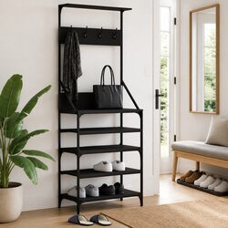 Clothes Rack with Dimensions 70x34x184cm in Black