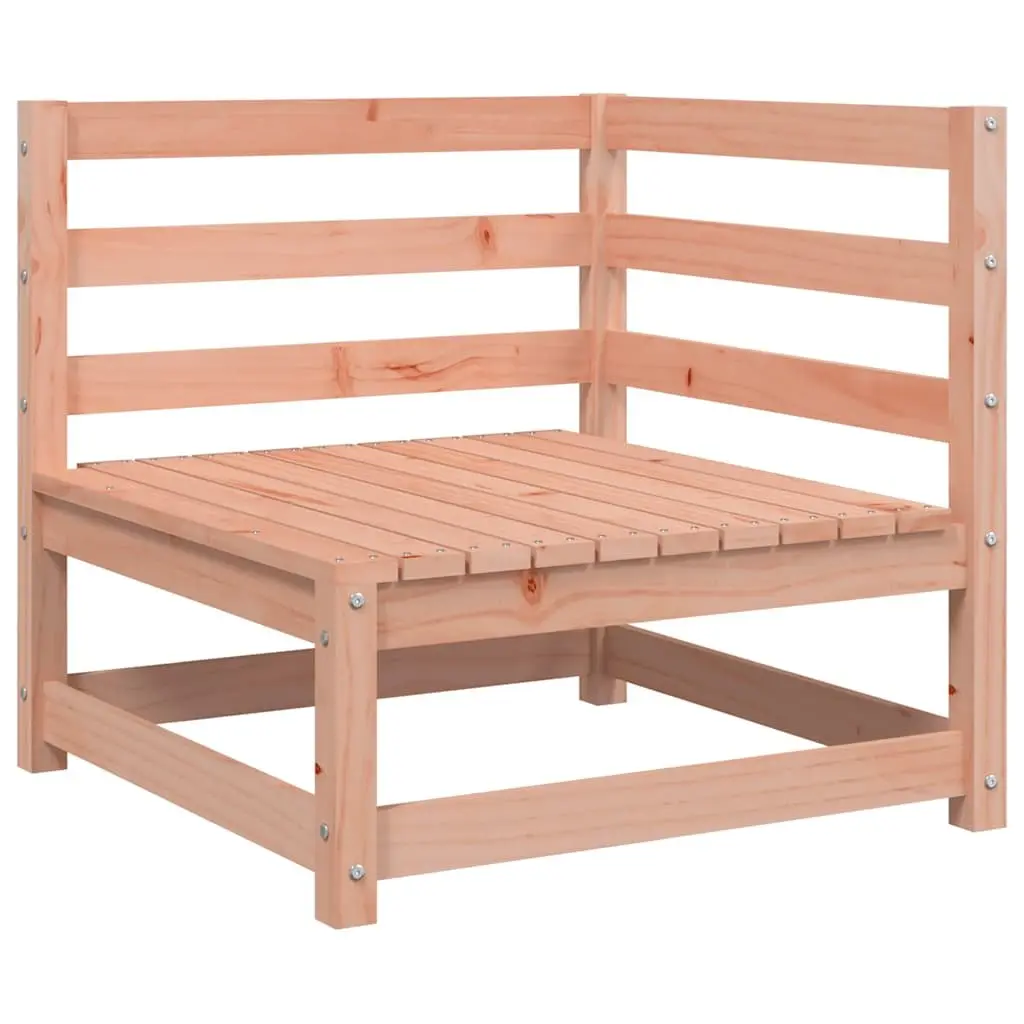 2-Seater Outdoor Garden Sofa with Footstool Solid Wood Patio Lounge
