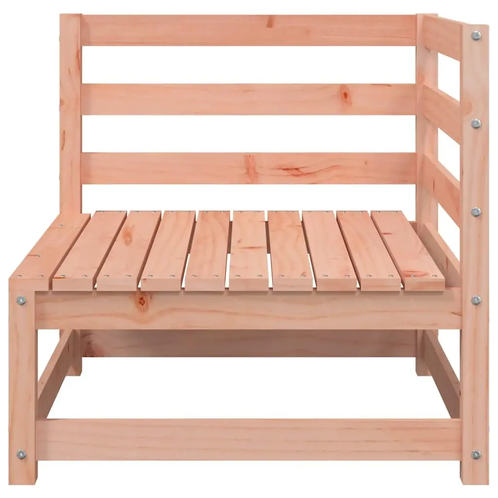 2-Seater Outdoor Garden Sofa with Footstool Solid Wood Patio Lounge