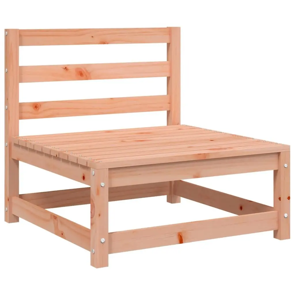 2-Seater Outdoor Garden Sofa with Footstool Solid Wood Patio Lounge