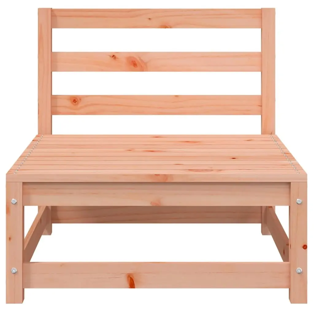 2-Seater Outdoor Garden Sofa with Footstool Solid Wood Patio Lounge