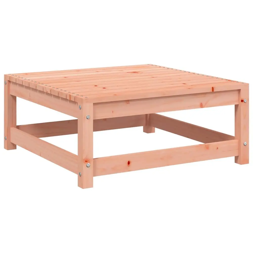 2-Seater Outdoor Garden Sofa with Footstool Solid Wood Patio Lounge