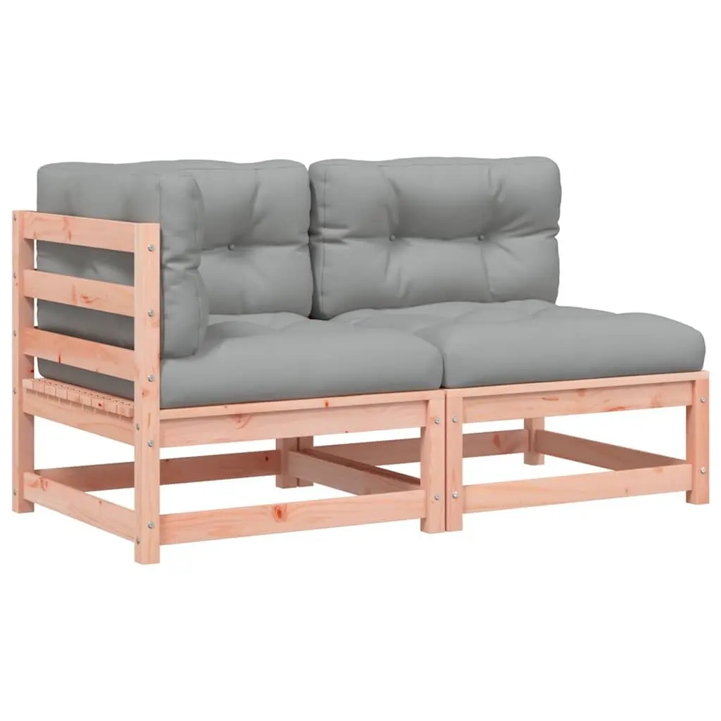 2-Seater Garden Sofa for Outdoor Use Solid Wood with Cushions
