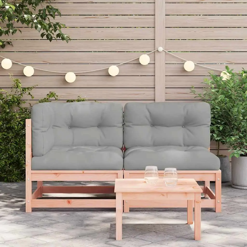 2-Seater Garden Sofa for Outdoor Use Solid Wood with Cushions