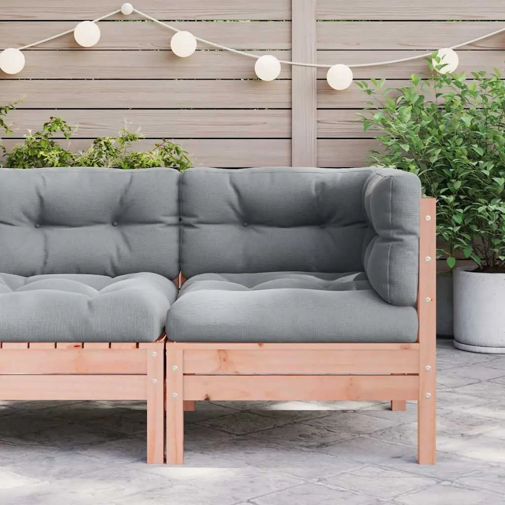 Solid Douglas Wood Outdoor Sectional Corner Sofa
