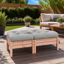 Garden Footstool with Cushion - Dimensions and Details