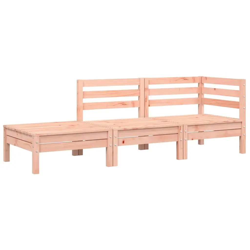 3-Seater Outdoor Garden Sofa with Cushions and Footstool Brown