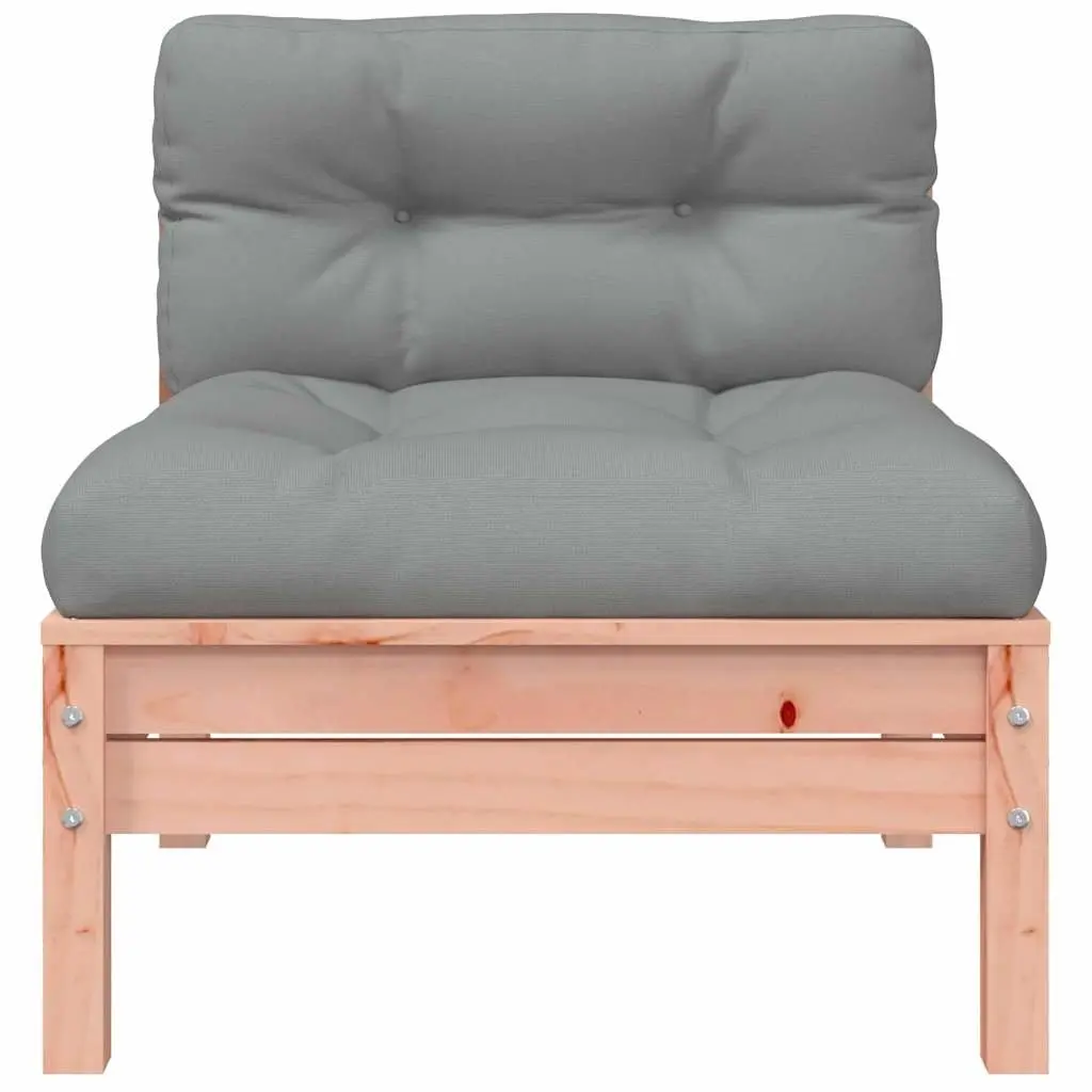 3-Seater Outdoor Garden Sofa with Cushions and Footstool Brown