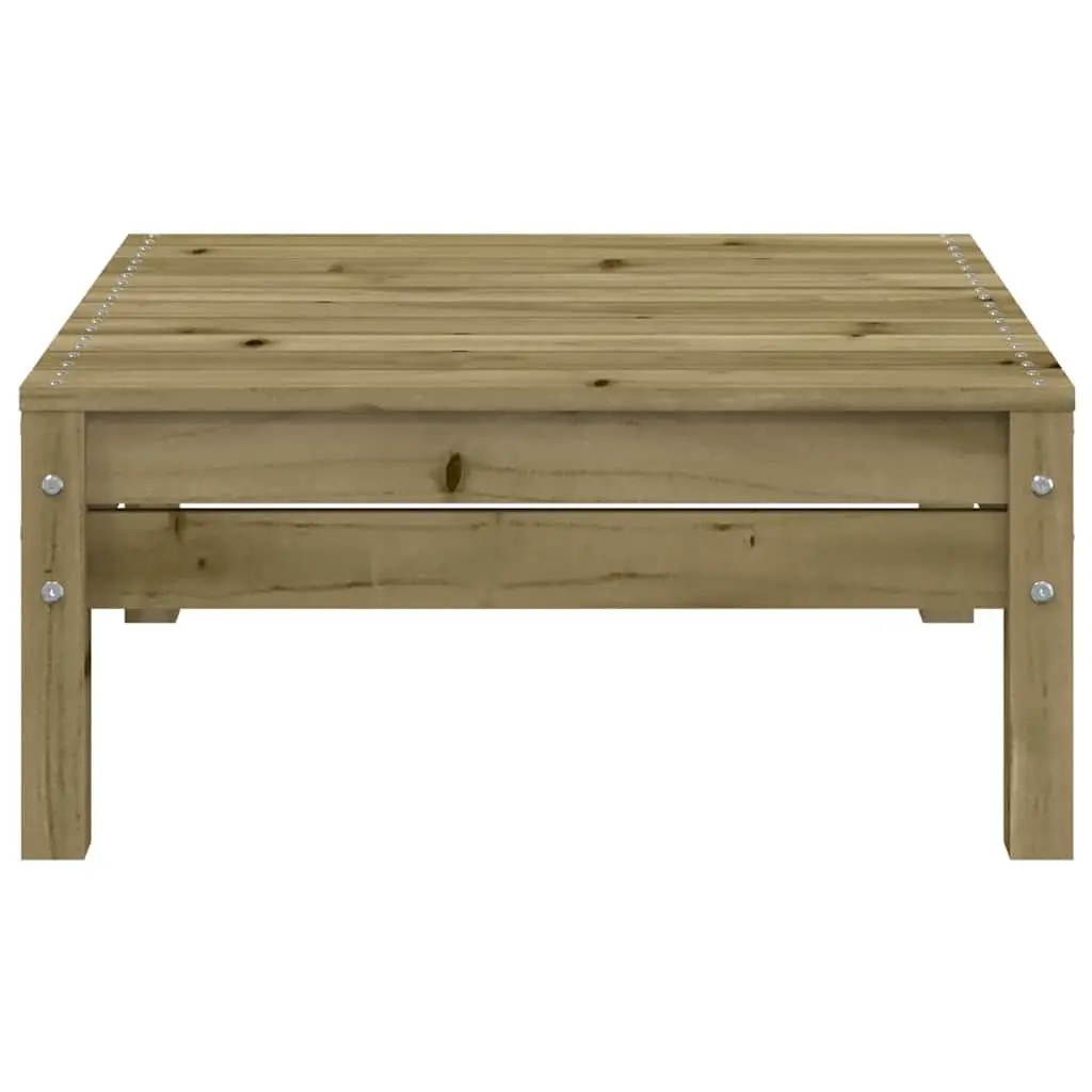 Wooden Garden Sofa for Outdoor Use with Cushions and Footstool Brown