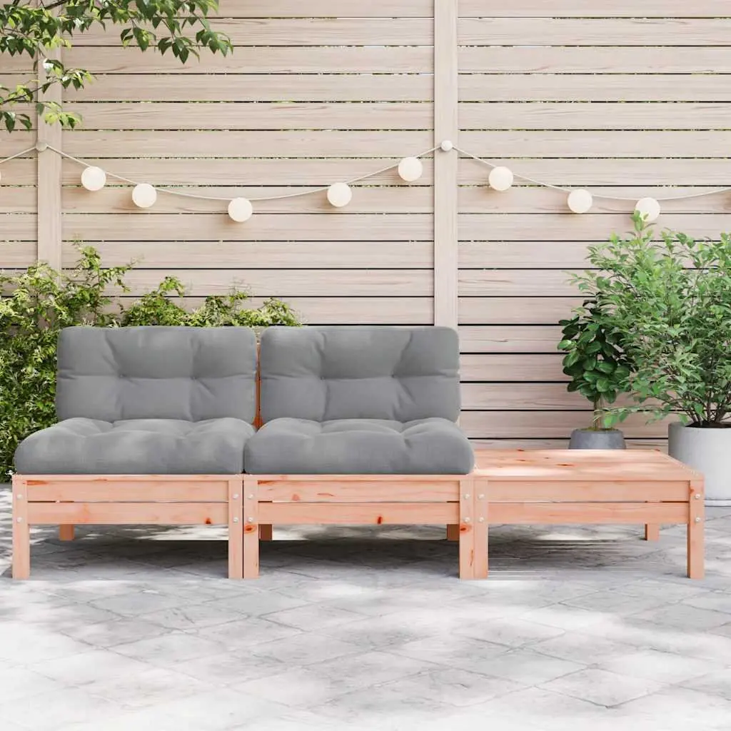 2-Seater Outdoor Sofa Set with Footstool