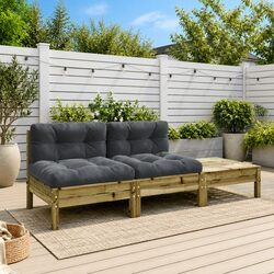 2-Seater Garden Sofa Set: Dimensions & Material Details