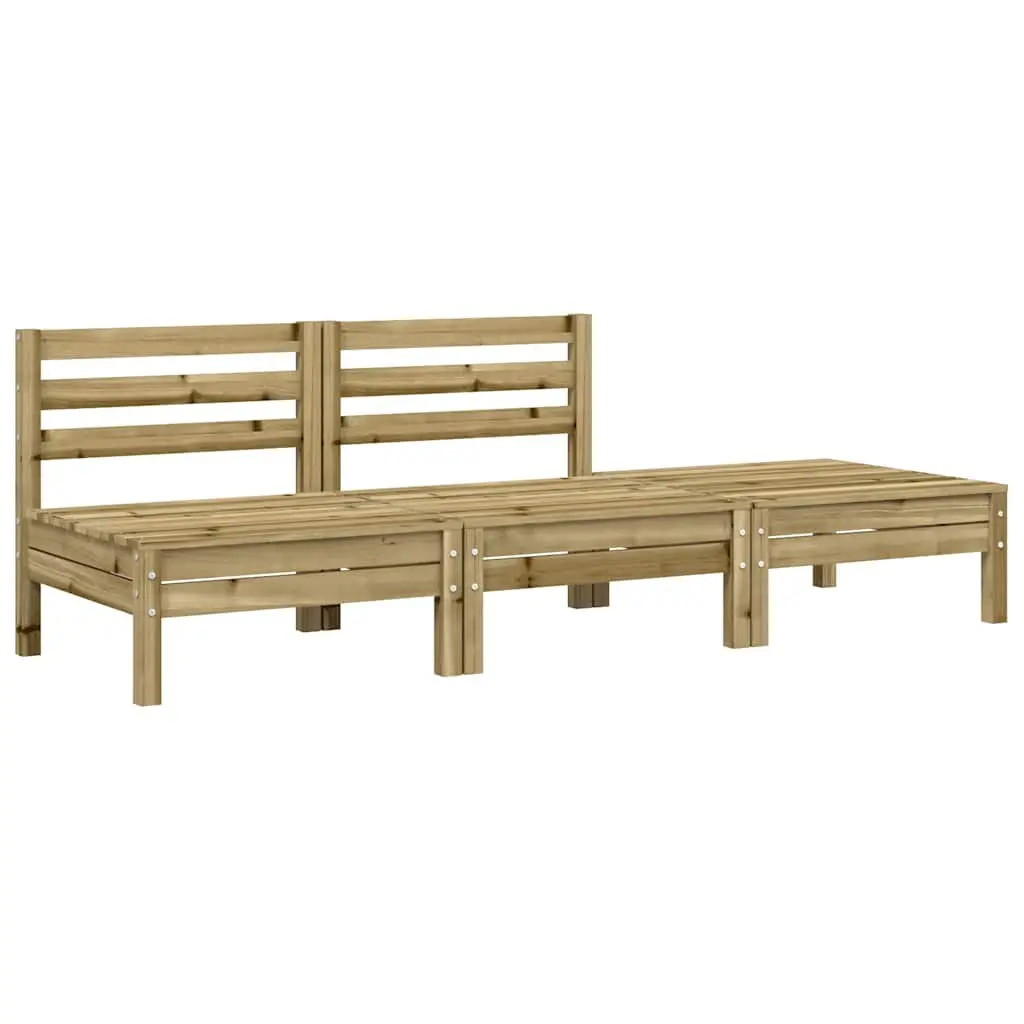 2-Seater Garden Sofa with Footstool Cushions Brown Outdoor Patio