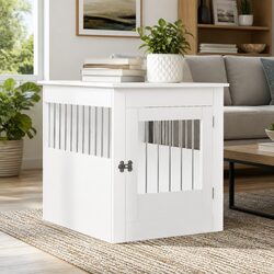 Dog Crate Furniture Specifications: 64.5x80x71cm, Steel Wood