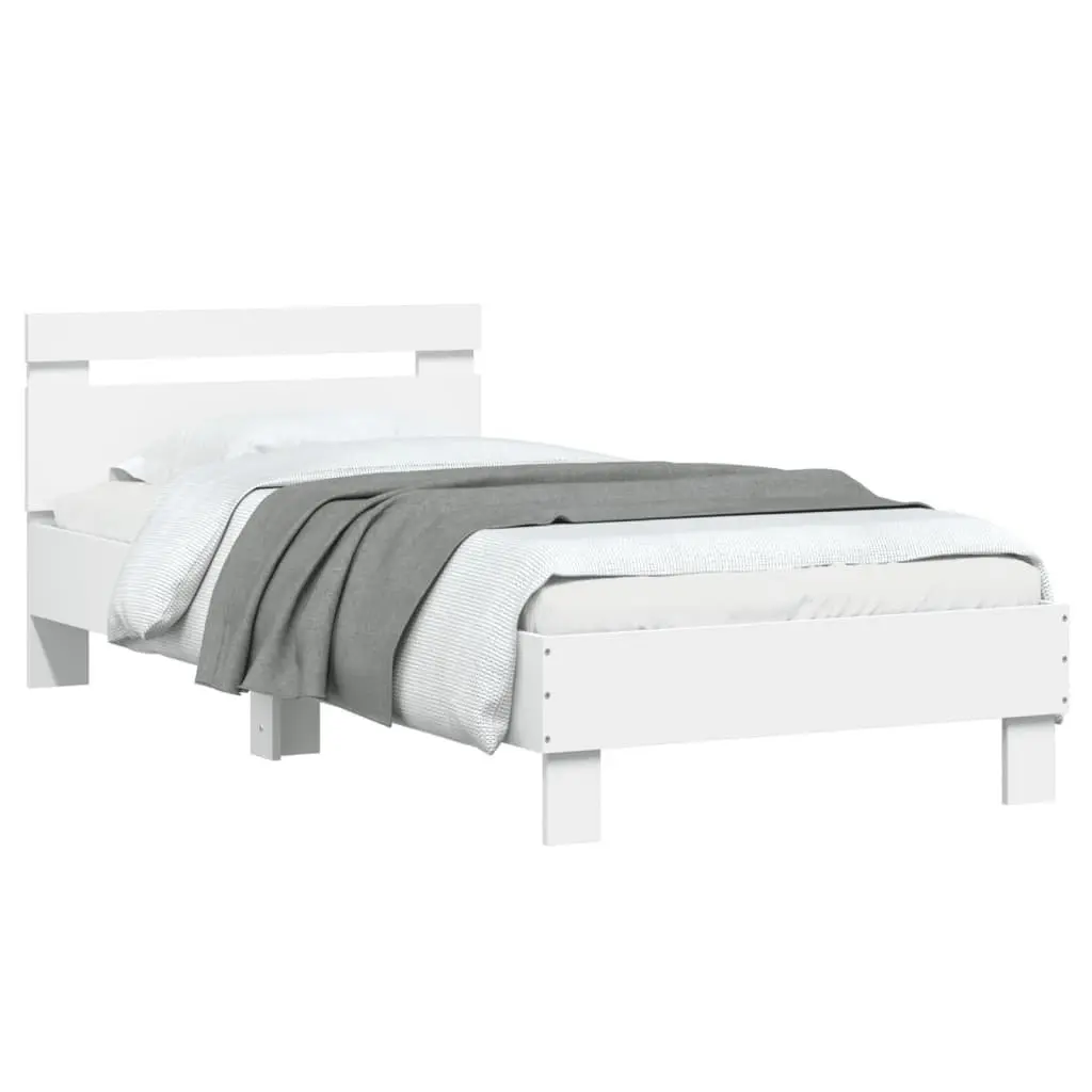 Bed Frame with Headboard for Bedroom 90x190 cm