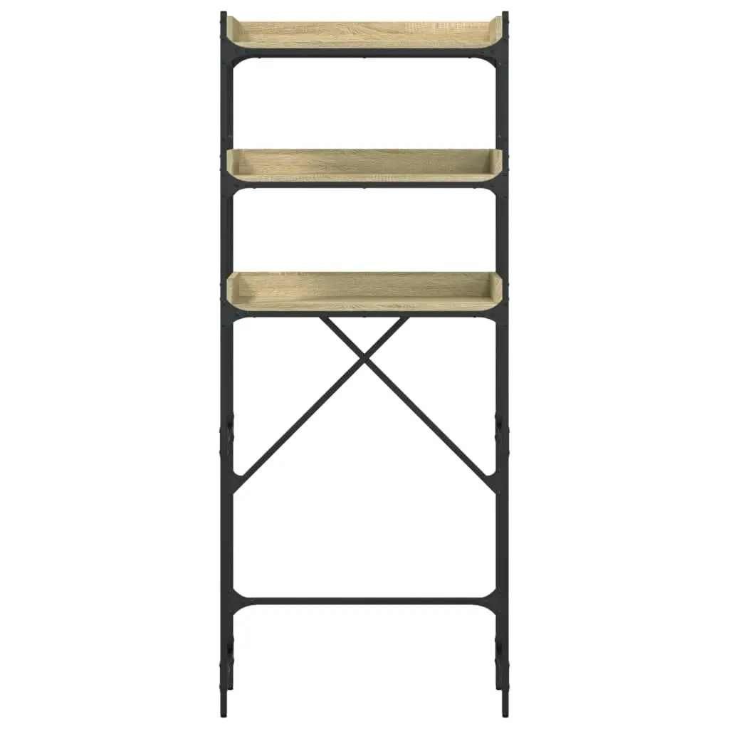 3-Tier Washing Machine Shelf in Sonoma Oak
