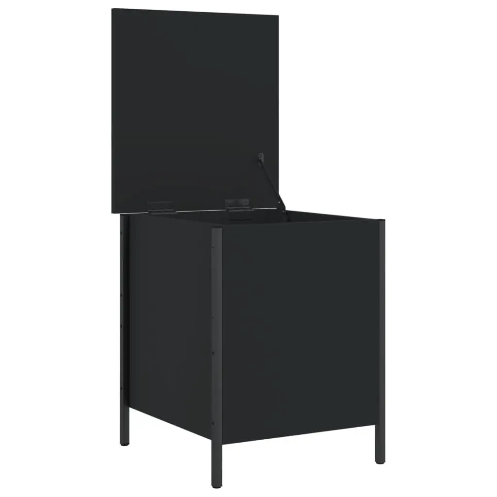 Storage Bench Black Hallway Living Room Bedroom 40 x 42.5 x 50 cm