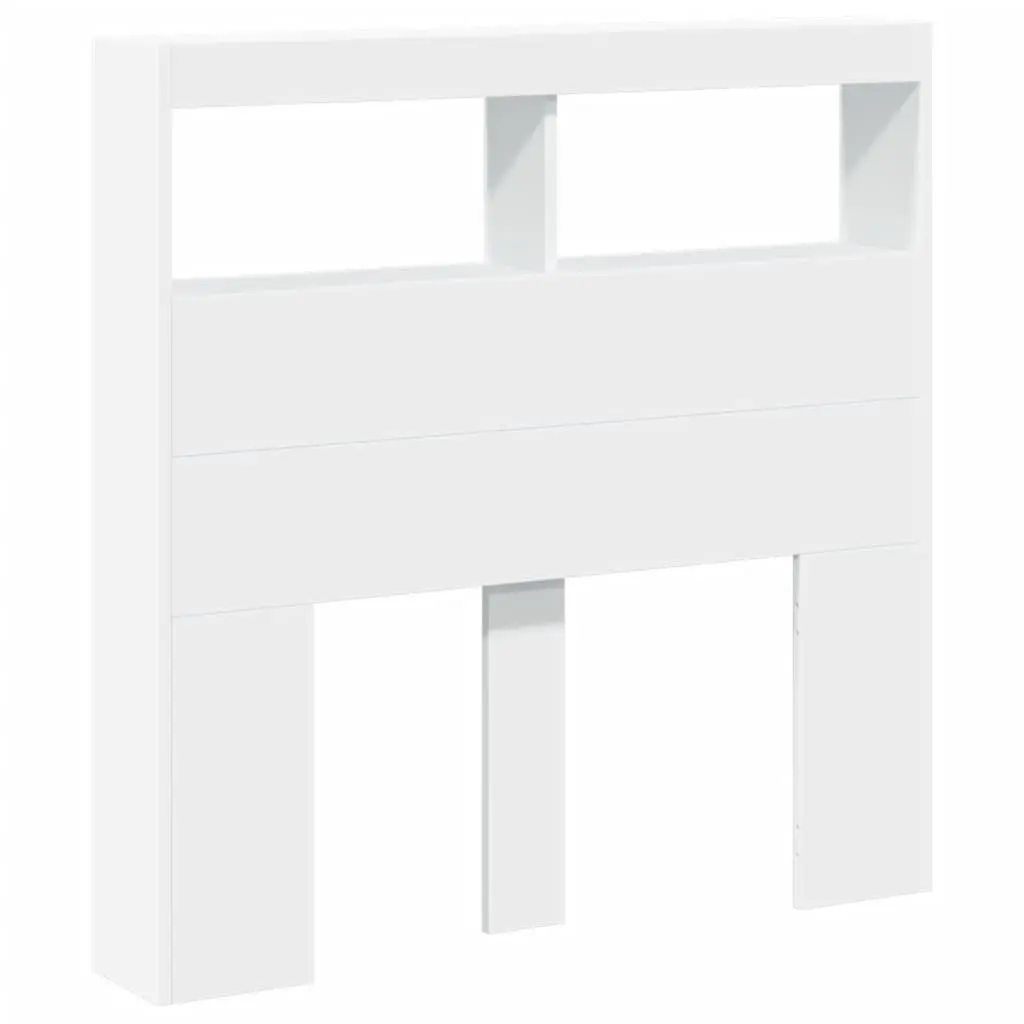 Headboard Cabinet with RGB LED Lights 100cm