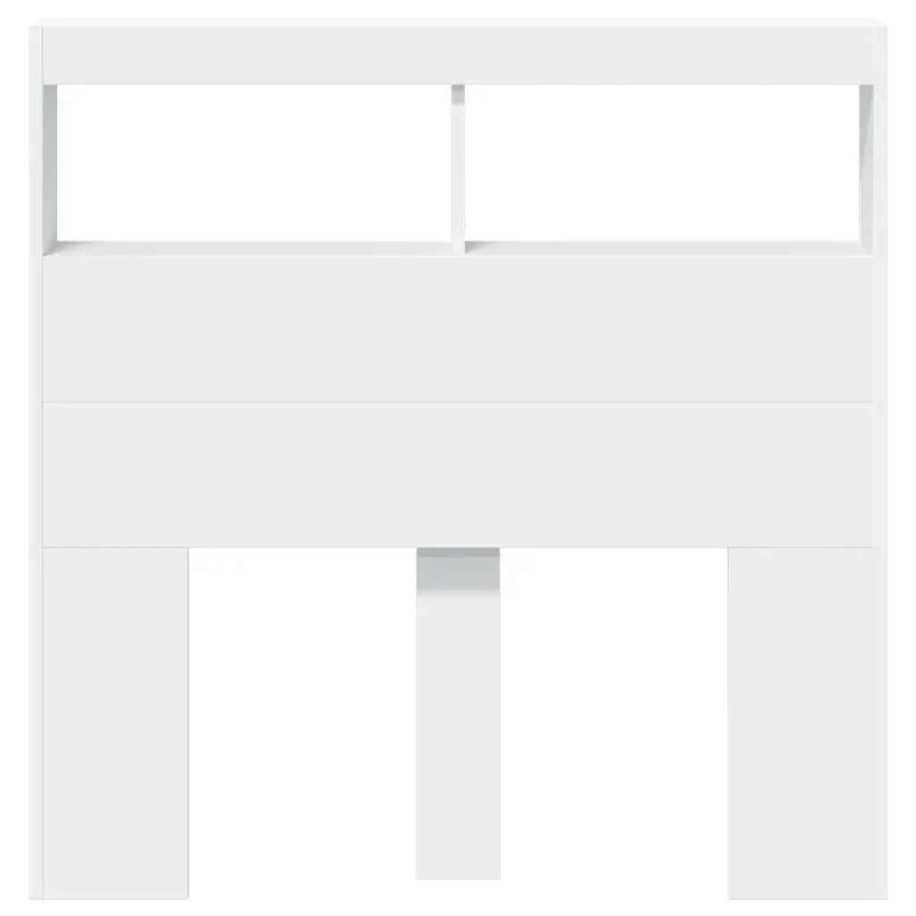 Headboard Cabinet with RGB LED Lights 100cm