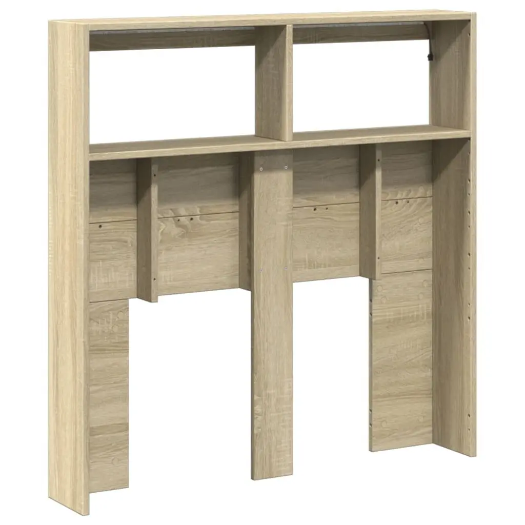 100 cm Brown Headboard Cabinet with RGB Lights