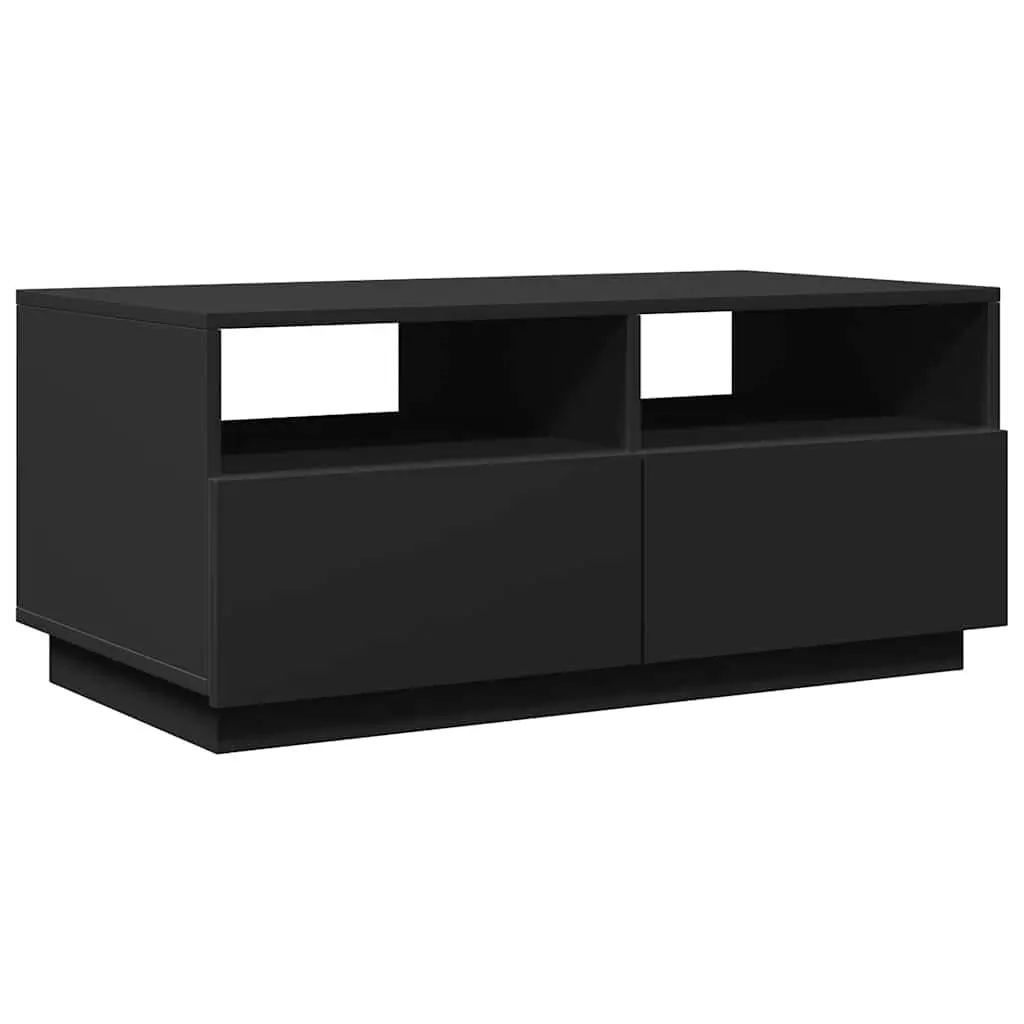 Coffee Table for Living Room Black Modern 90L x 49W x 40H cm