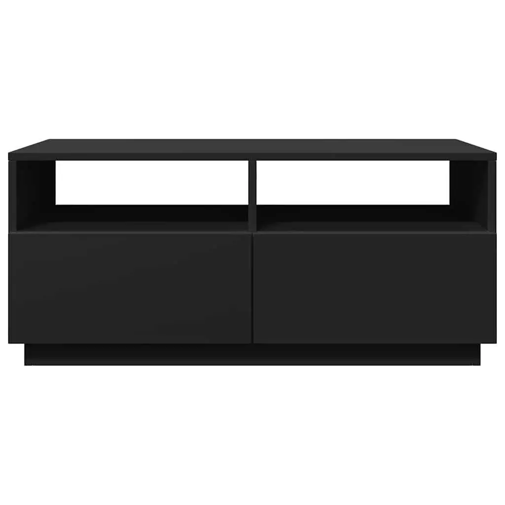 Coffee Table for Living Room Black Modern 90L x 49W x 40H cm