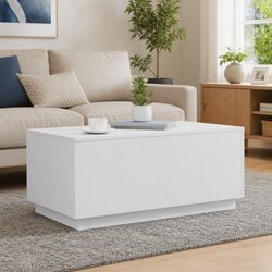 White Coffee Table with RGB LEDs - Specs Inside
