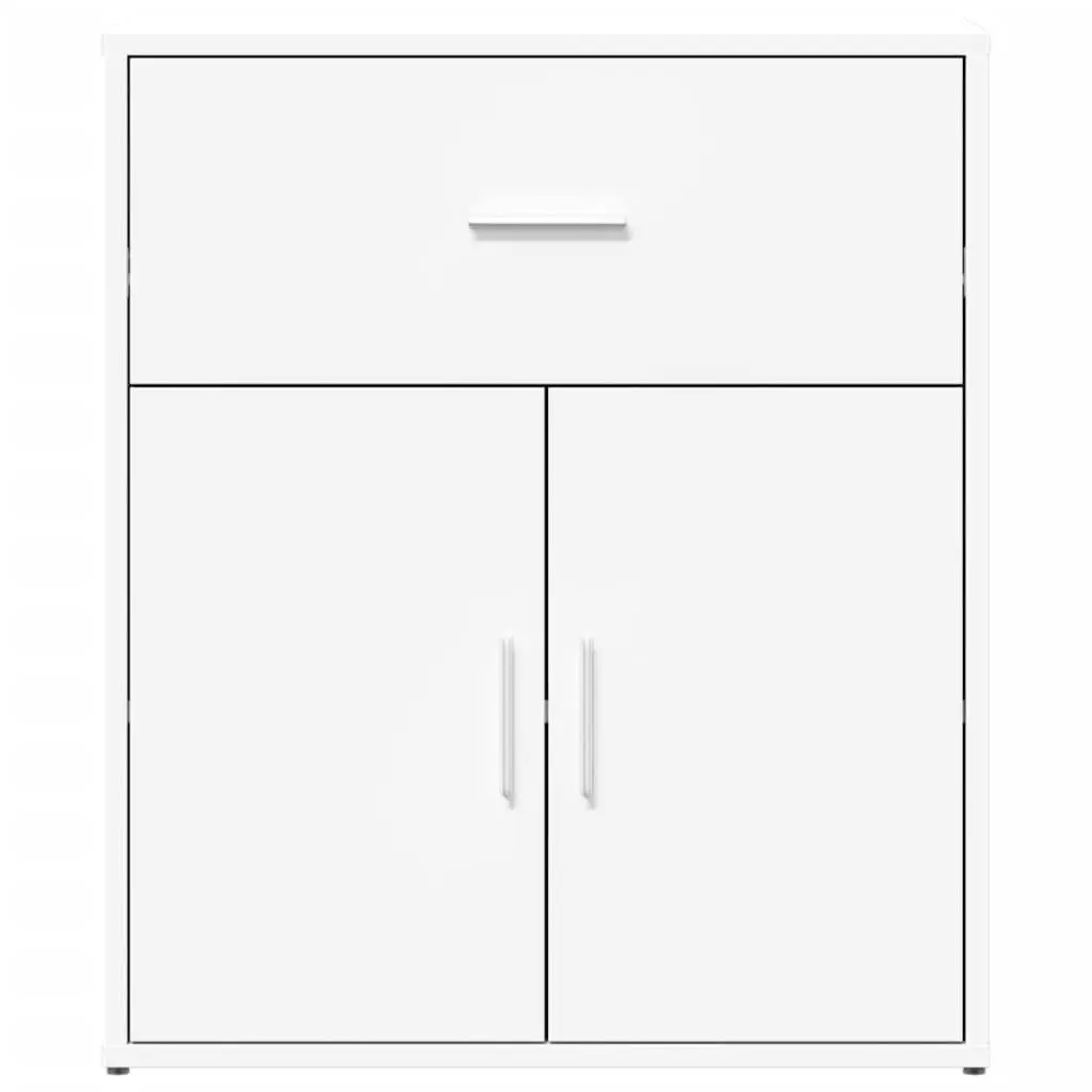 Sideboard White 60x31x70 cm Storage Cabinet Engineered Wood Furniture