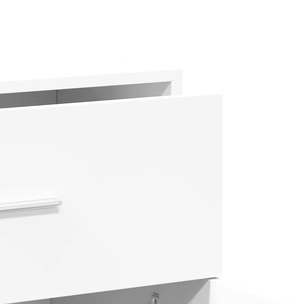 Sideboard White 60x31x70 cm Storage Cabinet Engineered Wood Furniture