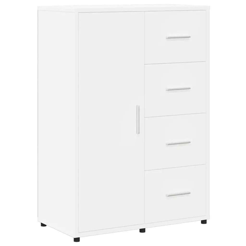 Sideboard for Living Room White 60x31x84 cm Engineered Wood Storage Cabinet