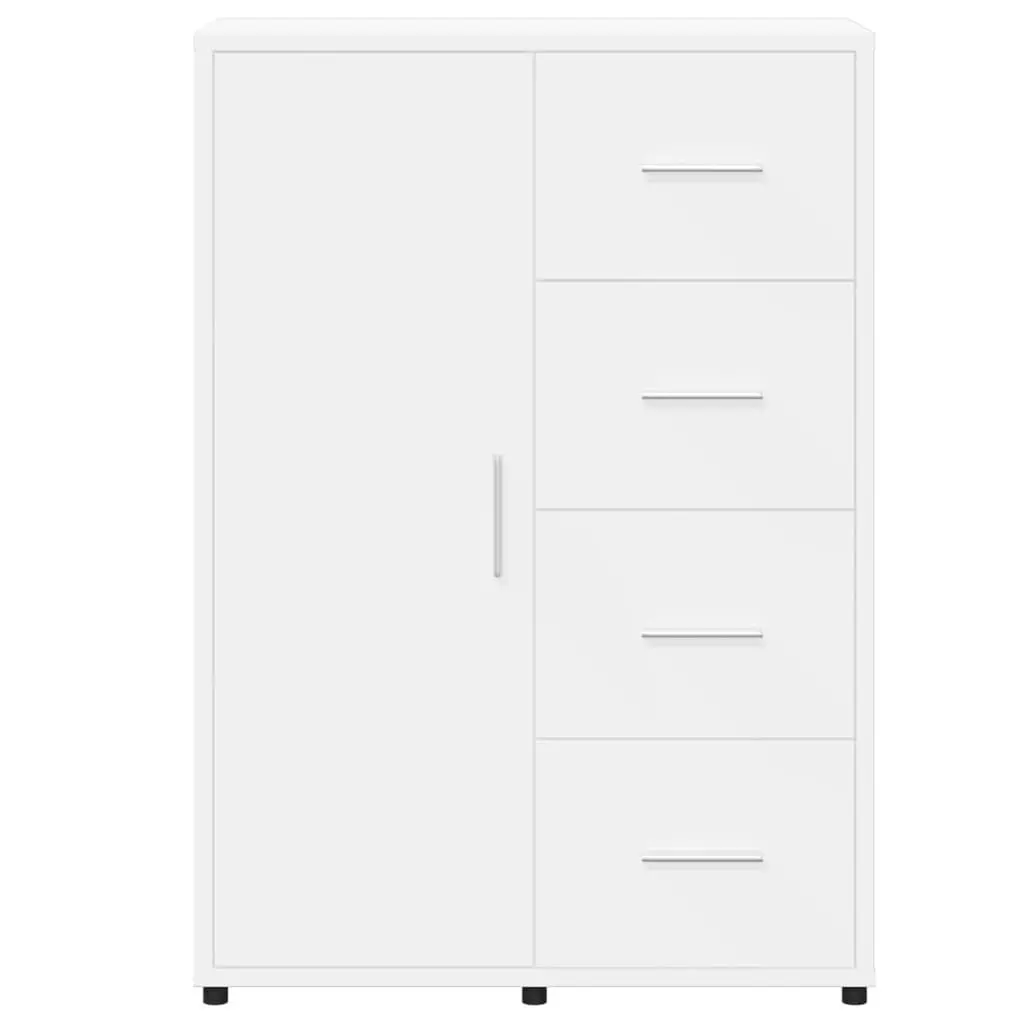 Sideboard for Living Room White 60x31x84 cm Engineered Wood Storage Cabinet