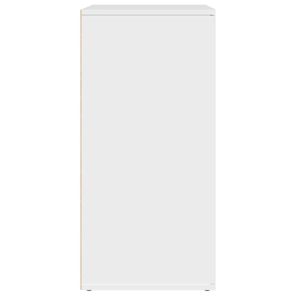Sideboard White Storage Cabinet Engineered Wood Living Room 79x38x80 cm